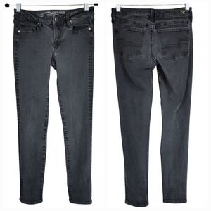 American Eagle Outfitters Women's Skinny Jeans - Charcoal Black Wash
